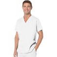 thumbnail image 3 of Landau Essentials Relaxed Fit 5-Pocket V-Neck Scrub Top for Men 7489, 3 of 8