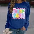 thumbnail image 2 of Zhanying White Sweatshirt Women Crewneck Workout Pullover Oversized Long Sleeve Beach Vacation Basic Tees, 2 of 6