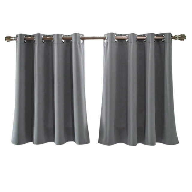 2PC Insulated Foam Lined Heavy Thick Grommet Window Curtain Panels