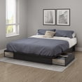 thumbnail image 1 of South Shore Step One Full/Queen Platform Bed with drawers, in Gray Oak, 1 of 9