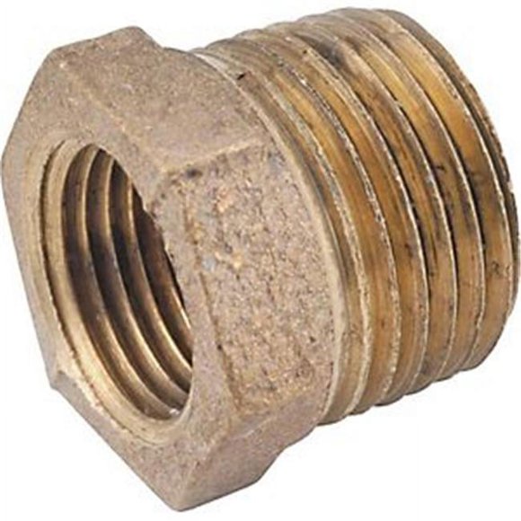 Anderson Metal 5661673 738110-1208 0.75 x 0.5 Bushing Hex Red Brass