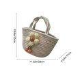 thumbnail image 3 of JASKFLY Cute Casual Woven Bag Women's Handbag with Colorful Thread and Simple Storage Style for Commuting, 3 of 8