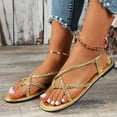 thumbnail image 2 of Kcodviy Sandales de Récupération à Brides pour Femmes pour Vacances à la Plage Chaussures de Plage pour Femmes Sandales Plates Sandales pour Femmes Taille 6 Chaussures, 2 of 6