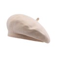 thumbnail image 2 of Lady Beret Autumn Winter Lightweight Breathable Fashion Solid Color Bonnet, 2 of 3