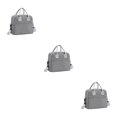 thumbnail image 3 of Transemion Sacs Réfrigérants à la Mode Restent Tendance Tout en Gardant les Aliments Frais et Rafraîchissants Polyester Portable avec Sangle de Devrait Gris Ensemble de 3, 3 of 6