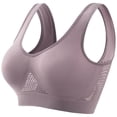thumbnail image 1 of Gubotare Womens Seamless Ribbed Longline High Neck Sports Bra - Racerback Padded Slim Fit Crop Tank Top with Built in Pads Halter Workout Top (Dark Gray,4XL), 1 of 5
