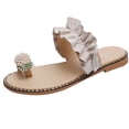thumbnail image 2 of LSLJS Sandales d'Été pour Femmes Sandales Ananas pour Dames Sandales de Plage à entre-Doigt Pantoufles Boho Décontractées Chaussures de Plage, Pantoufles pour Femmes, 2 of 7