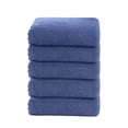 thumbnail image 1 of 5pc Velvet Towel Plain Face Towel Soft Absorbent Face Wash Ah Face Towel, 1 of 6