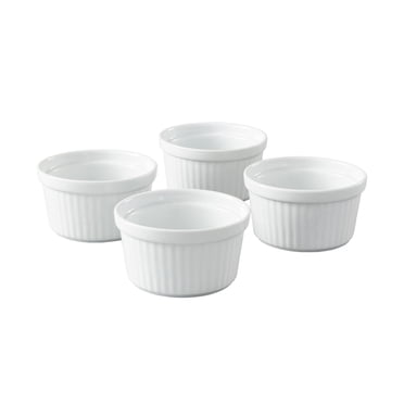 Better Homes & Gardens Ramequin en porcelaine blanche, 1 pièce, 0,42 lb