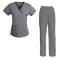 thumbnail image 1 of Women's Scrubs Set Scrub Top and Pants Scrubs Set, 1 of 3