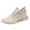 Beige_YYX, variant on Fsqjgq Lace Up Running Shoes for Women Fitness Walking Shoes Sports Womens Sneakers Mesh Walking Sneaker