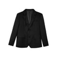 thumbnail image 3 of Raenseen Garçons Enfants Sport Blazer Gentleman Manches Longues Coupe Classique Veste de Complet à Revers Manteau à Simple Boutonnage Vêtement d'Extérieur Noir 6, 3 of 6