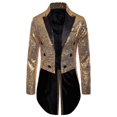 thumbnail image 4 of Costume pour Homme Paillettes Brillantes Col Rabattu Bal Queue-de-Pie Smoking, 4 of 5