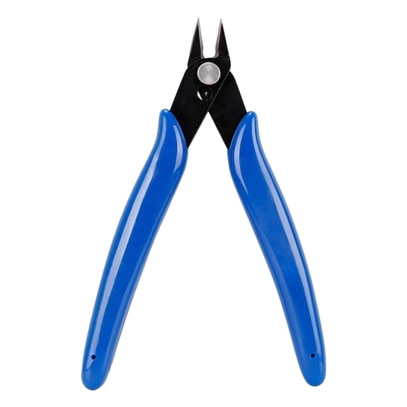 EGNMCR Pince Décalée de 5 Pouces Coupe-Fil en Plastique Modèle Outil Pince Acier au Carbone Pince pour Buse Pince pour Buse