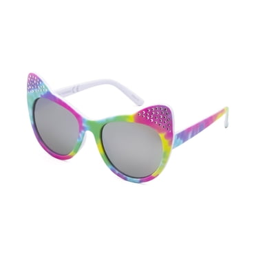 Lunettes de soleil en forme de chat tie-dye pour filles de George Kids