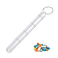 thumbnail image 2 of Pill Bottle   Holder  Mini Portable Pill Box Case Waterproof Medicine Bottle  Holder With Key Chain, 2 of 7