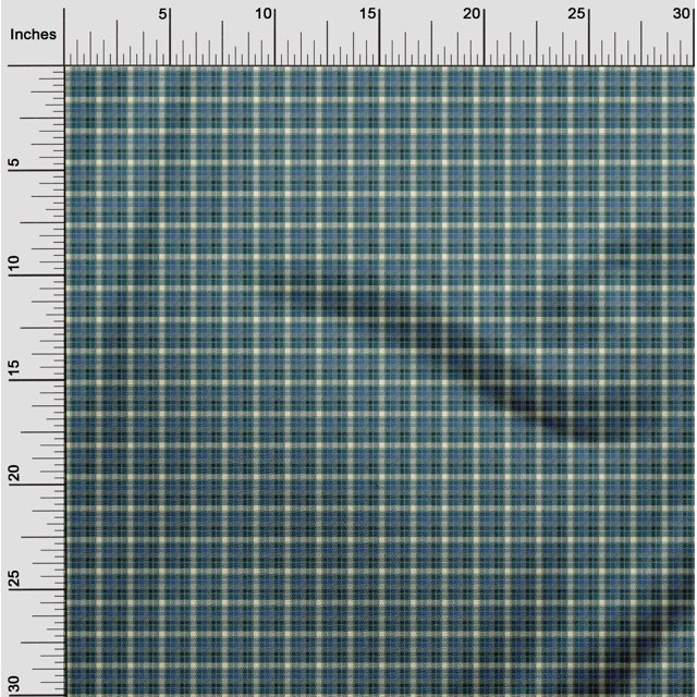 oneOone Georgette Viscose Fabric Tartan Check Fabric Prints By Yard 42 Inch Wide