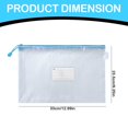 thumbnail image 3 of WHEANG Mesh Zipper Pouch A4 10 Pack Zipper Pouch with Label Pocket Plastic Mesh Zipper Pouch Large Mesh Zipper Pouch Mesh Zipper Pouch Large Zipper Pouch Bags Board Game Storage A Multi-Color, 3 of 9