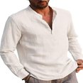 thumbnail image 1 of Chemise Homme Col Montant Manches Longues Chemises Hommes, 1 of 6