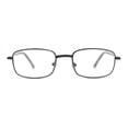 thumbnail image 3 of Classic Iconic Dad Fashion Narrow Rectangle Snug Reading Glasses Gunmetal +1.75, 3 of 4