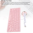 thumbnail image 4 of 78 Keys USB Keyboard, Wired Compact Silent Keyboard for PC Laptop Gaming and Office, with Anti Slip Foot Pads, Comfortable Design, 4 of 7