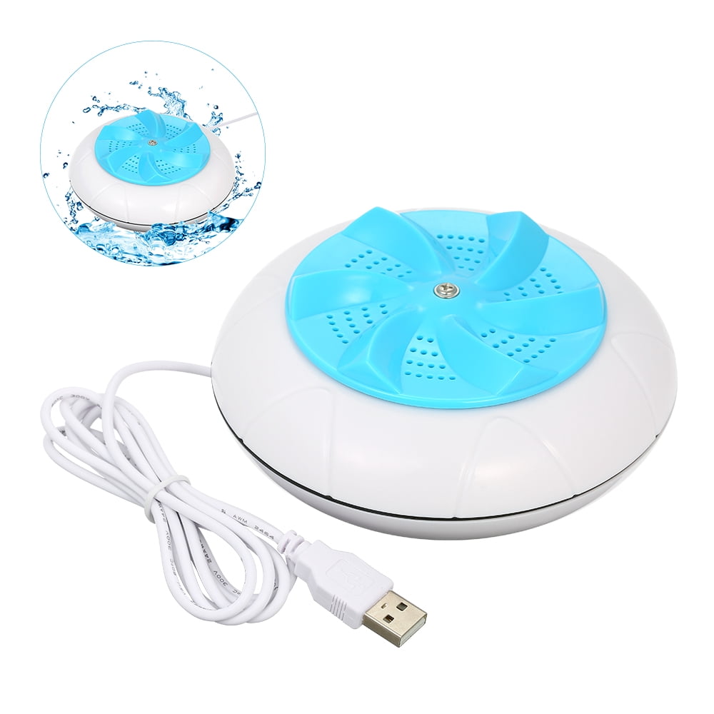 Amdohai Portable Turbine Washing Machine 1 kg Laundry Quantity Mini Rotating Washer with USB Cable for Travel Home Business Trip