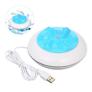 Amdohai Portable Turbine Washing Machine 1 kg Laundry Quantity Mini Rotating Washer with USB Cable for Travel Home Business Trip