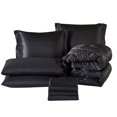 thumbnail image 2 of JML de luxe en satin 8 pièces Couette Set Cal King, Silky Satin Bed in A Bag Couette Set, 2 of 5