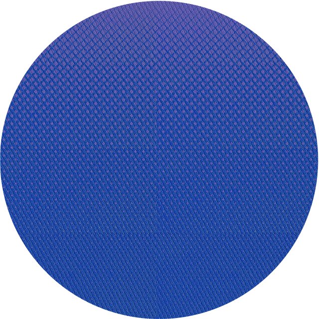 Ahgly Tapis Rond Lavable en Machine Intérieur Ruban Bleu Transitionnel, 6 Pieds Rond