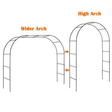 Heyfurni Arche de Jardin, Arche de Mariage, Pergola d'Arbre de Jardin pour Pelouse Intérieure/extérieure Jardin Diverses Plantes Grimpantes, 7 Pieds8 Pouces de Haut x 4 Pieds5 Pouces de Large