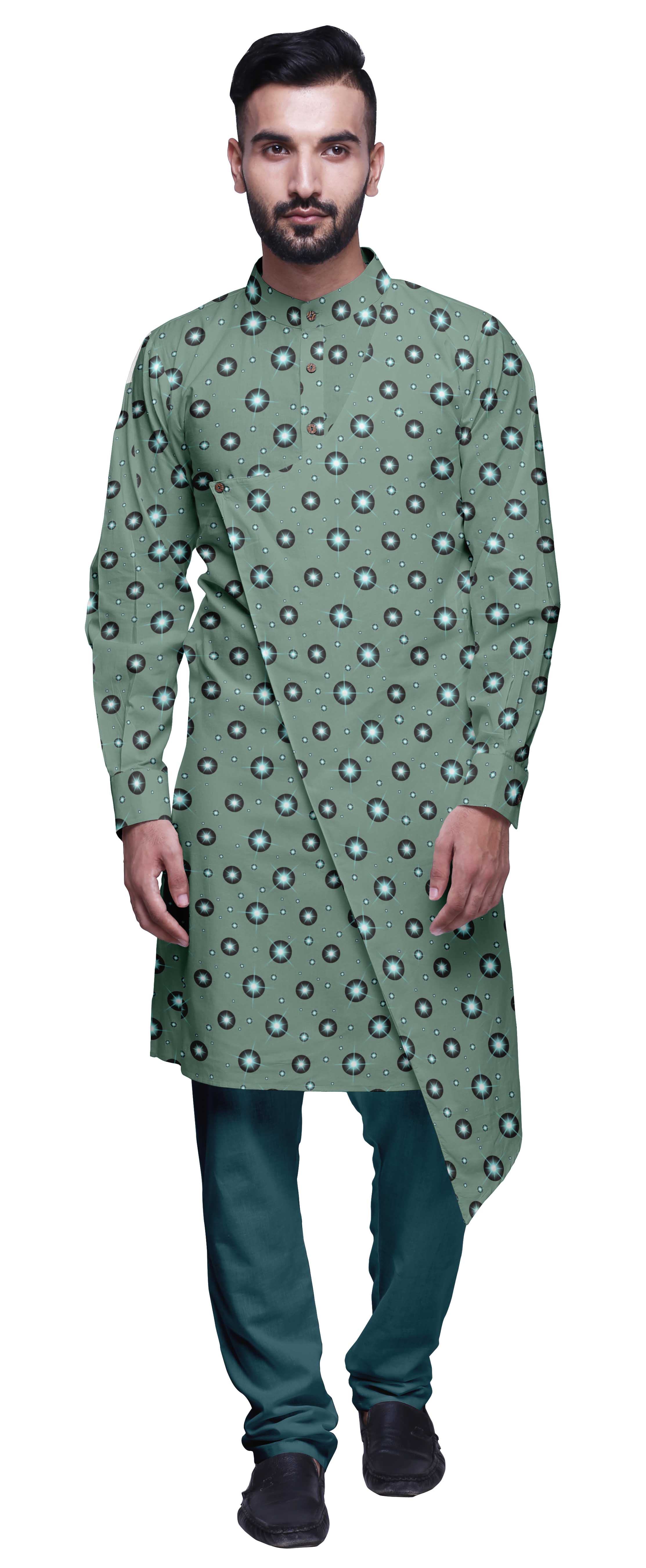 Atasi Designer Printed Kurta For Boys Casual Kurta Pajama Set Summer Clothing