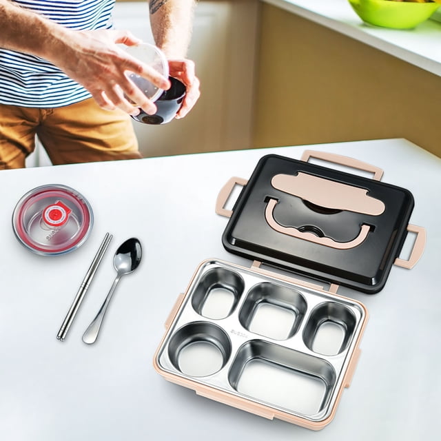Yhmxh Lunch Box for Kids Kitchen Gadgets Thermal Insulation Bento Box Tableware Set Portable Lunch Box Student Lunch Box Lunch Containers Bentgo Lunch Box for Home School Office Picnic
