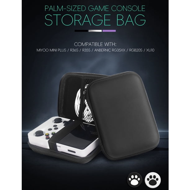 Sac EVA Rigide + Protection écran Pour R36S/R35S/RGB20S – étui De Transport 13x10x3 Cm – Noir