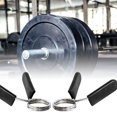 thumbnail image 4 of 2pcs Barbell Spring Clamps Workout Weightlifting bar spring collars; Fitness Quick Release Weight Bar Locks Clips, 25mm, 4 of 9