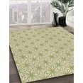 thumbnail image 3 of Ahgly Company Tapis d'Intérieur Lavable en Machine Carré Transitionnel Kaki Or, 4 Pieds Carré, 3 of 7
