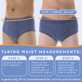 thumbnail image 3 of Wearever Men's Incontinence Underwear Open Fly Washable Briefs, Maximum Absorbency 3-Pack, 3 of 10
