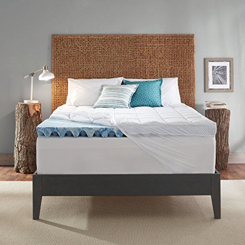 Sleep Innovations 3 + 1 Gel Swirl Convolute Mattress Topper, California King