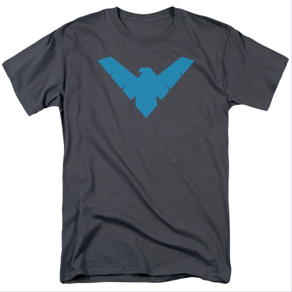 Batman Nightwing Symbol Gray T-Shirt-Large