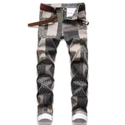 Ketyyh-chn99 Hommes Jeans Slim Fit 2024 Pantalons de randonnée en plein air athlétique, pour hommes et grands hommes,4XL