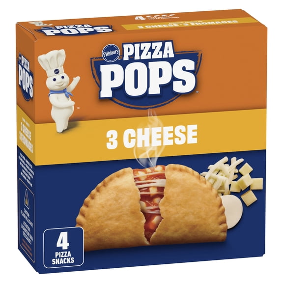 Pillsbury Pizza Pops, 3 Fromages, Mozzarella, Cheddar Blanc, Provolone, Collations à la Pizza 4 Pizzas Collations