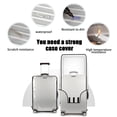 thumbnail image 4 of LSLJS Protège-Bagage Housse de Valise Housse de Valise en PVC Transparent Protecteurs de Housse de Valise Housse de Valise pour Valise à Roulettes Convient à la Plupart, Protège-Bagage, 4 of 9