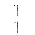 thumbnail image 3 of pitrice Model Railway Lamp Classical Pathway Single-Head Lightweight Ladder Streetlights Miniature Outdoor LED Metal Lamppost Black（White Light） 2Set, 3 of 6