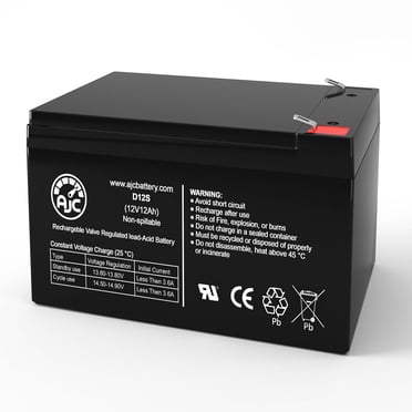 AJC Battery Batterie Compatible avec BS B12-12 12V 12Ah Batterie de Remplacement Scellée au Plomb