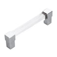 thumbnail image 1 of  Acrylic Handle, Acrylic Drawer Pulls Transparent  For Closet Hole Spacing 96 Silver, 1 of 8