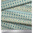 thumbnail image 3 of Soimoi Moss Georgette Fabric Aztec Geometric Decor Fabric Printed Yard 42 Inch Wide, 3 of 3