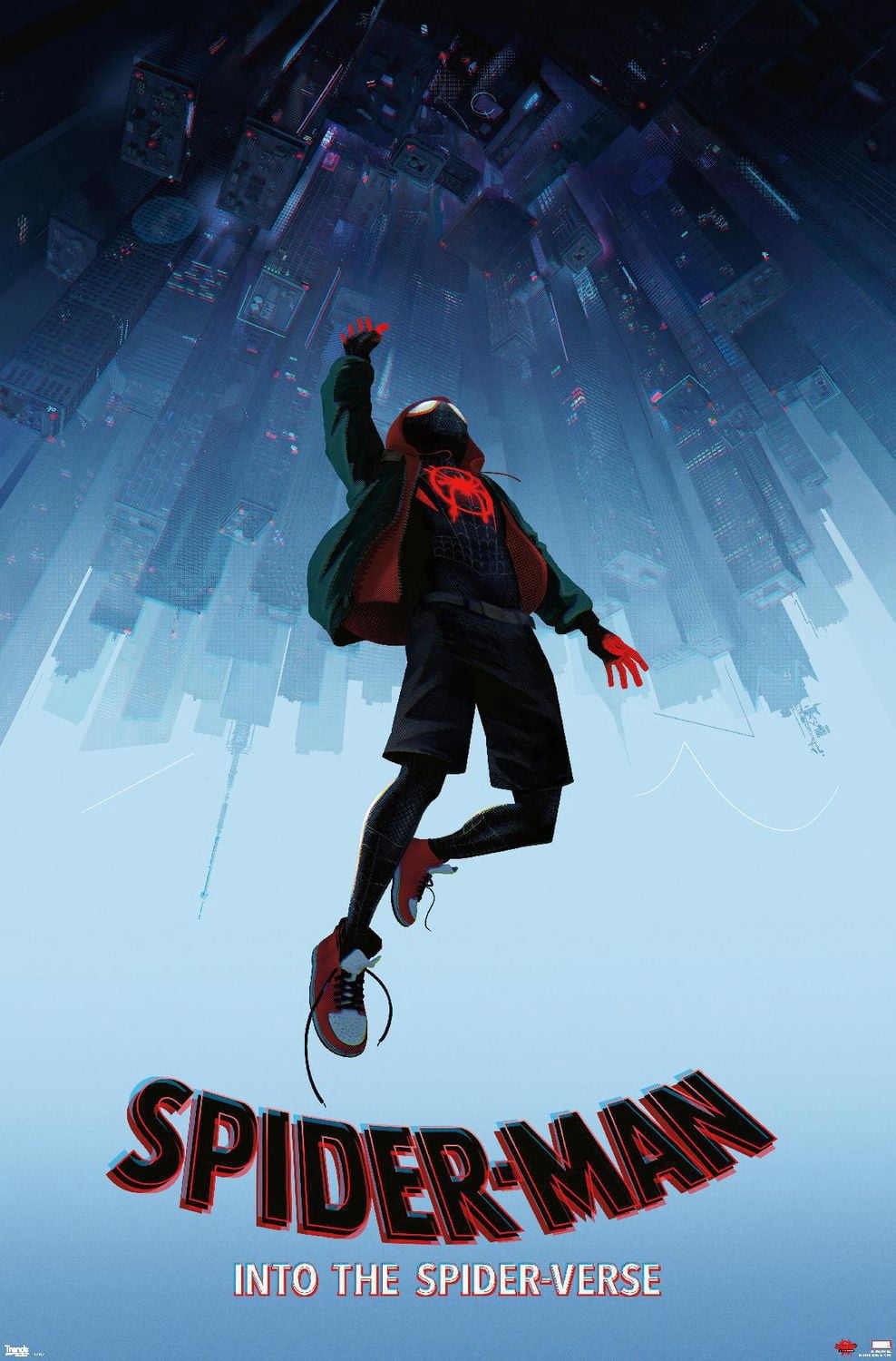 Marvel Spider-Man - Into The Spider-Verse Falling Wall Poster, 22.375" x 34"