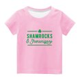 thumbnail image 2 of EGNMCR Blouses & Chemises à Manches Courtes Col Rond pour Tout-Petits Garçons Filles Mode Mignon Col Rond Imprimé Haut à Manches Courtes Girl Blouse, 2 of 4