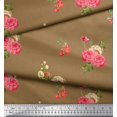 thumbnail image 3 of Soimoi White polyester Georgette Fabric Fruits Print Sewing Fabric Yard 52 Inch Wide, 3 of 3