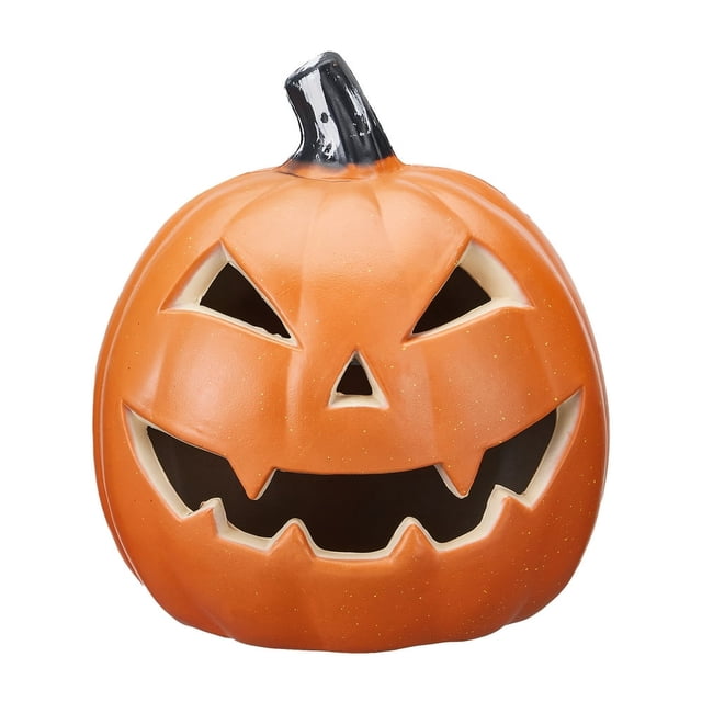 Estbridge RHWHOGLL Pumpkin LED Lights Orange Pumpkin Lights LED Battery Operated Decor Jack-O-Lantern Outdoor Pumpkin Creative Lantern Front Door Decor Angry