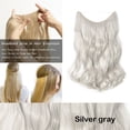 thumbnail image 2 of 20” Invisible Wire Hair Extensions Miracle Secret Fish Line Hairpieces Silky Straight Synthetic hair, 2 of 4